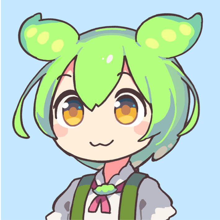 スマホを掲げるずんだもん